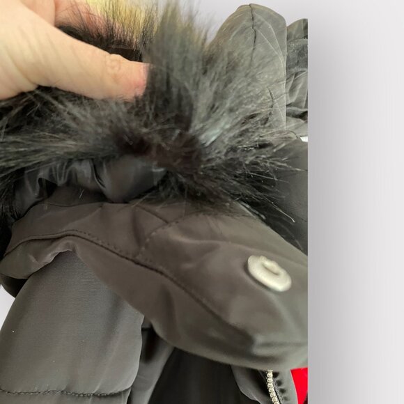 Derek Lam 10 Crosby Women's Size S Black Faux Fur Lined Convertible Coat/Vest - Picture 16 of 16